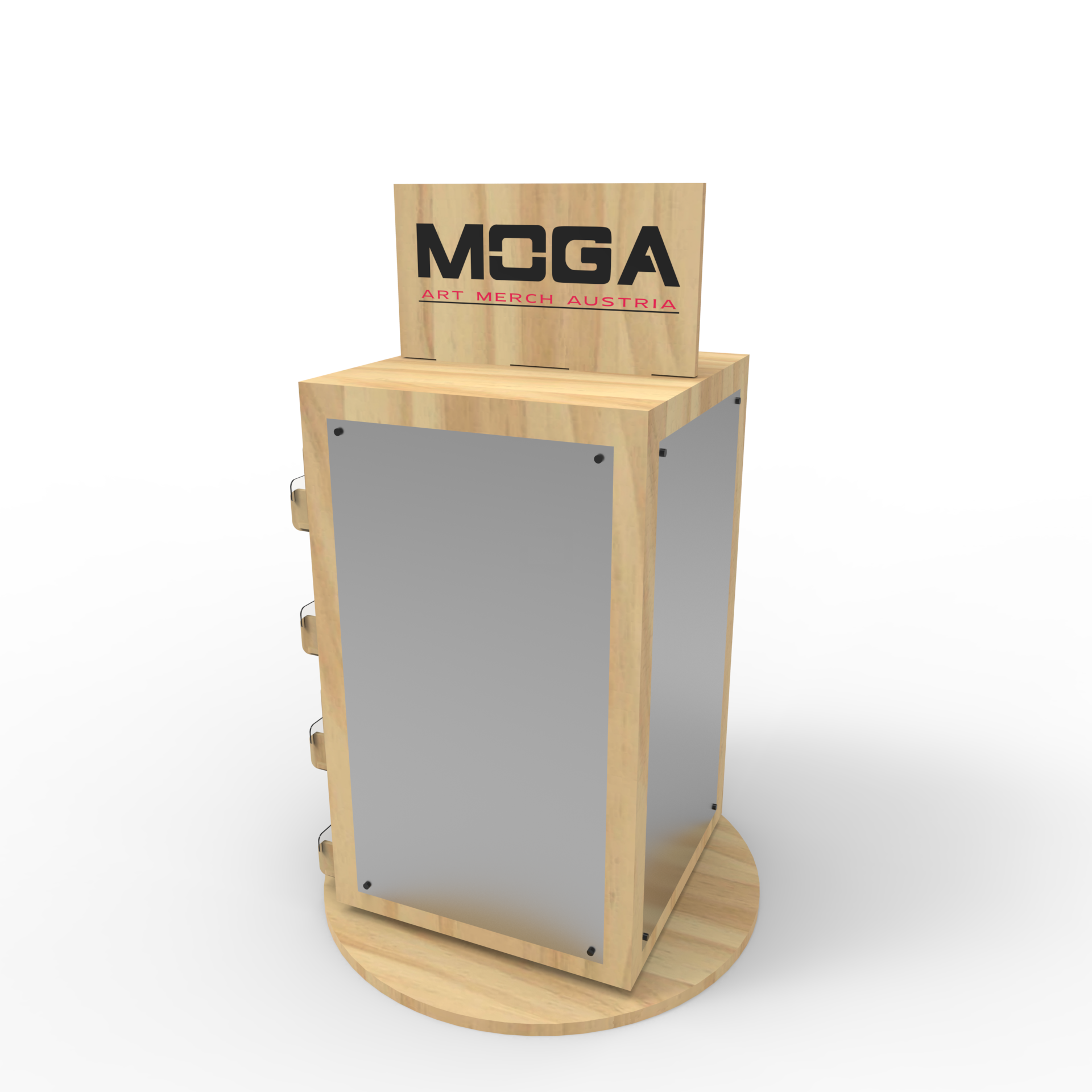 Apache Customized Wooden Magnet Refrigerator Display Stand for Supermarkets and Shopping Malls — view 6