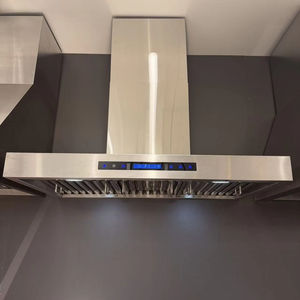 Hotte commerciale îlot de 36 pouces 1000 m³/h avec corps en acier inoxydable, filtre à déflecteur, commande tactile, 3 vitesses et éclairage LED - Product Image 1