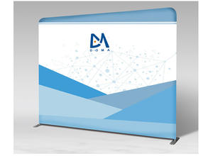 Banner de pared telón de fondo cartel de gota Interior Exterior tela de seda Banner aluminio telón de fondo - Product Image 4