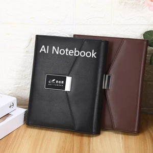 Ai สมุดโน้ตอัจฉริยะพร้อม USB แฟลชไดรฟ์ A5ไดอารี่วาระการประชุมพียูปกหนังโน๊ตบุ๊คพร้อมพาวเวอร์แบงค์ไร้สาย - Product Image 6