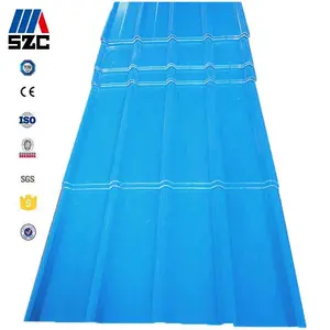 Blue Red Green Aluminum Zinc Iron Roofing Wave Sheet Prepainted Color Coated And Galvanized Steel Corrugated Roof Sheet