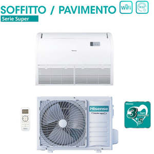 Climatiseur Hisense Inverter plafond/sol série SUPER 24000 Btu AVT71UR4RB8 + AUW71U4RJ7 R-32 Wi-Fi en option classe A ++/A - Product Image 2