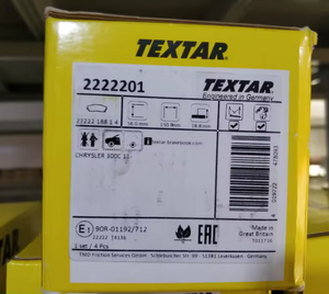 <span class=keywords><strong>Pastiglie</strong></span> freno in ceramica <span class=keywords><strong>Textar</strong></span> 2222201 per Chrysler 300C, ricambi auto ad alte prestazioni - Product Image 4