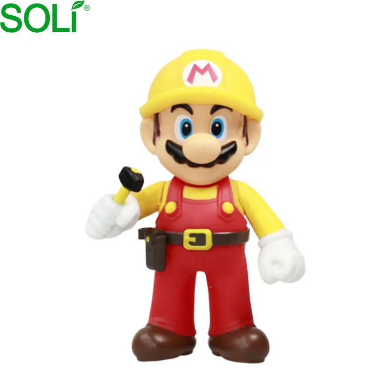 Oem Customized Vinyl pvc resin PU Plastic toys 12cm super mario pvc figure super mario toy super mario figures