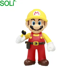 OEM tùy chỉnh vinyl nhựa PVC PU nhựa đồ chơi 12cm Super Mario PVC hình Super Mario đồ chơi Super Mario con số