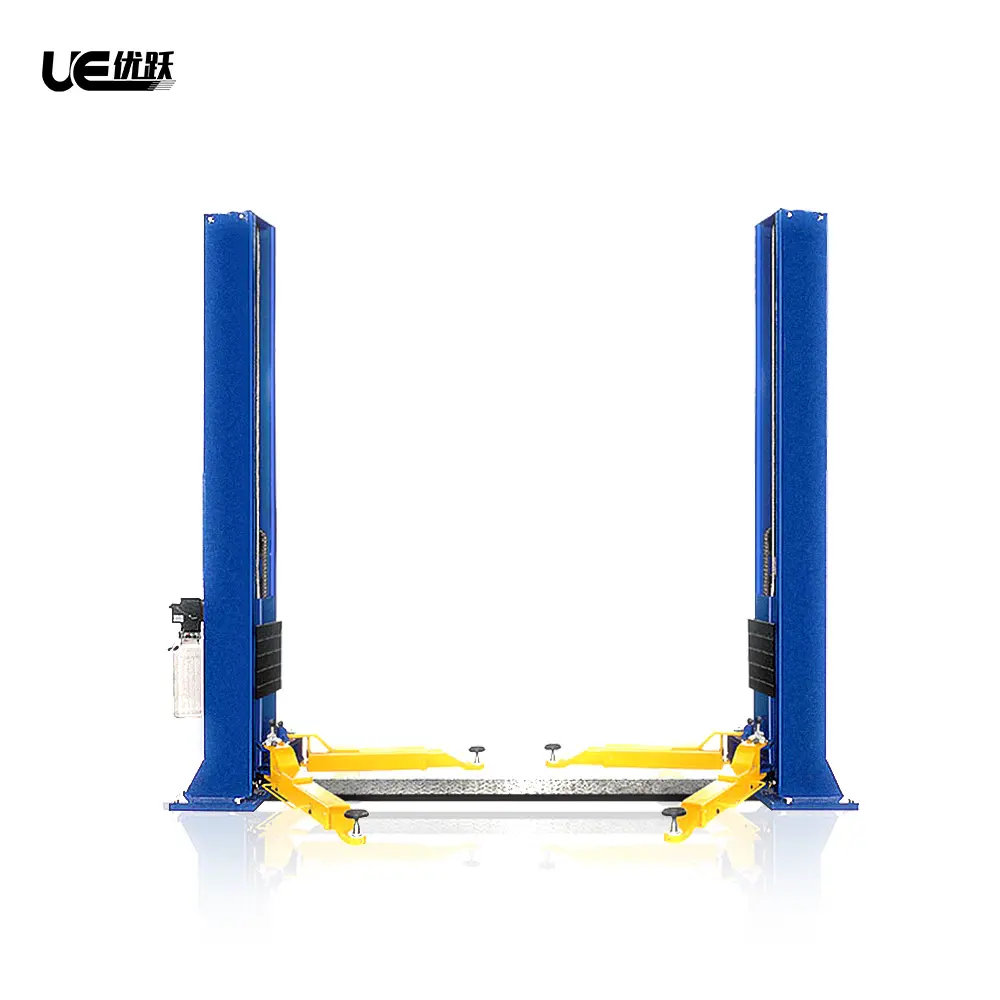 UE-2P4T auto 3ton para casa garagem usada grua veículo base placa carro levantador hidráulico 2 post lift