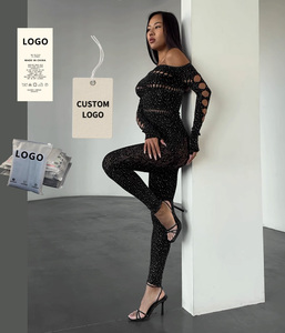 Chic and Bold Womens Leopard Print Jumpsuit With Cut Out Design Asymmetric Style and Sheer Mesh Bodysuit - Product Image 1