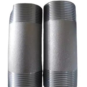 Mamelons de tuyau de filetage ASME B16.11 matériaux de <span class=keywords><strong>plomberie</strong></span> raccords de tuyauterie galvanisés <span class=keywords><strong>en</strong></span> acier à chaud <span class=keywords><strong>mamelon</strong></span> de baril <span class=keywords><strong>en</strong></span> acier au carbone - Product Image 3