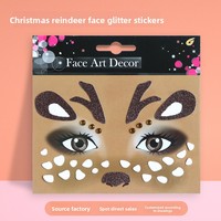 Autocollants pour le visage à paillettes, autocollants décoratifs pour le visage autocollants pour Halloween, carnaval, festival et maquillage de fête