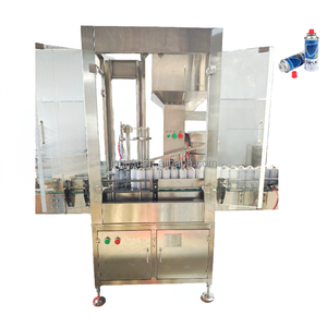 Machine de capsulage automatique pneumatique pour aérosols en acier inoxydable, pour l'emballage chimique et alimentaire (métal et plastique) - Product Image 1