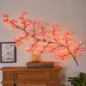 Nova Chegada USB Powered Natal Luzes LED Display Garland Flor Nightlight Home Decorações Festivais <span class=keywords><strong>Twig</strong></span> Tree Light - Product Image 3
