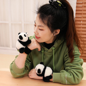Peluche <span class=keywords><strong>Panda</strong></span> Carino da Appendere al Collo, Imbottitura in Cotone PP, 31-50cm, <span class=keywords><strong>Panda</strong></span> Bianco e Nero, Ciondolo, Cerchietto per Capelli, Bambola di Pezza per Bambini - Product Image 4