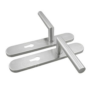 304 스테인레스 스틸 양면 도어 핸들 잠금 커버 플레이트 - Product Image 2