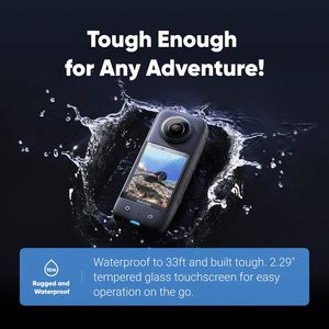 Waterproof Insta360 X3 Action <strong>Camera</strong> with 1/2&quot; 48MP <strong>Sensors</strong> 360 Active HDR Video 72MP 360 Photo 4K Single Lens 60fps - Product Image 6