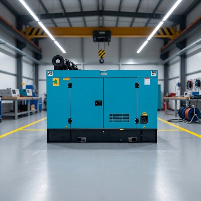 25kVA Silent Open Frame Diesel Generator-Portable Auto Start Remote Start 12V DC 50/60Hz with ATS