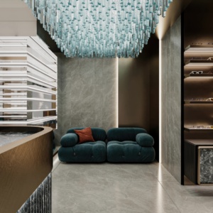 Design d'intérieur moderne pour magasin de lunettes de soleil, présentoirs personnalisés pour lunettes, mobilier de magasin d'optique - Product Image 4