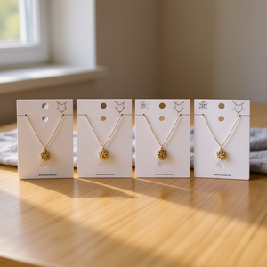 Collana con Ciondolo a Fiocco di Neve Zi, Placcata in Oro, Lega di Rame, Gioielli Minimalisti per Uso Quotidiano, Set da 12 Pezzi - Product Image 2