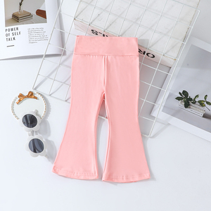 Ensemble trois pièces pour bébé fille, mignon et élégant, vêtements pour enfants avec pantalon trompette multicolores - Product Image 4