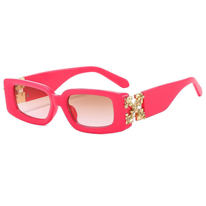 Nuevas <span class=keywords><strong>Gafas</strong></span> de Sol Cuadradas Versátiles de Moda, Protección UV400, Estilo Europeo Americano, Montura Pequeña, Unisex - Product Image 4