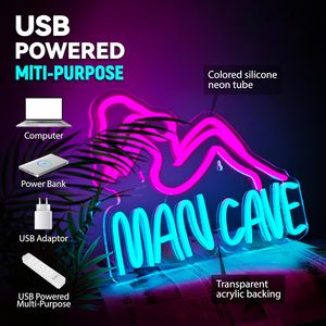 Men's Exclusive Space Neon <b>LED</b> Indoor USB Powered Wall Decor <b>Light</b> <b>Gaming</b> Room Club Party Sign Indicator <b>Light</b> Ambient <b>Light</b> - Product Image 2