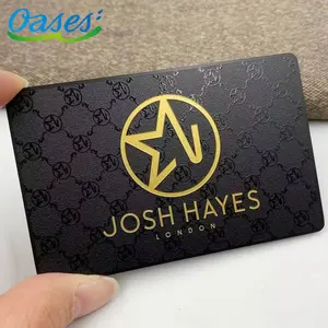 Custom Printing Thick Black and Gold Metal Business Cards