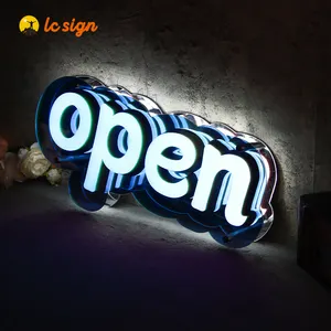 LC Sign Magic Infinite Endless Mirror Led Letter Sign Mirror Infinity Letter Open Sign