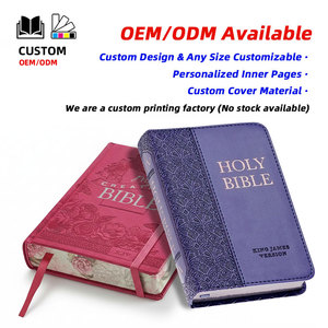 Impresión <span class=keywords><strong>de</strong></span> Libros Personalizados, <span class=keywords><strong>Biblia</strong></span> Sagrada Católica en Inglés KJV con Borde Dorado y Cubierta <span class=keywords><strong>de</strong></span> Cuero - Product Image 4