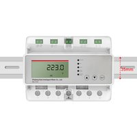 Compteur d'énergie intelligent triphasé RS485 4G avec précision de 1,0, courant maximal de 100A, courant nominal de 5A, montage sur rail DIN 4 fils, écran LCD