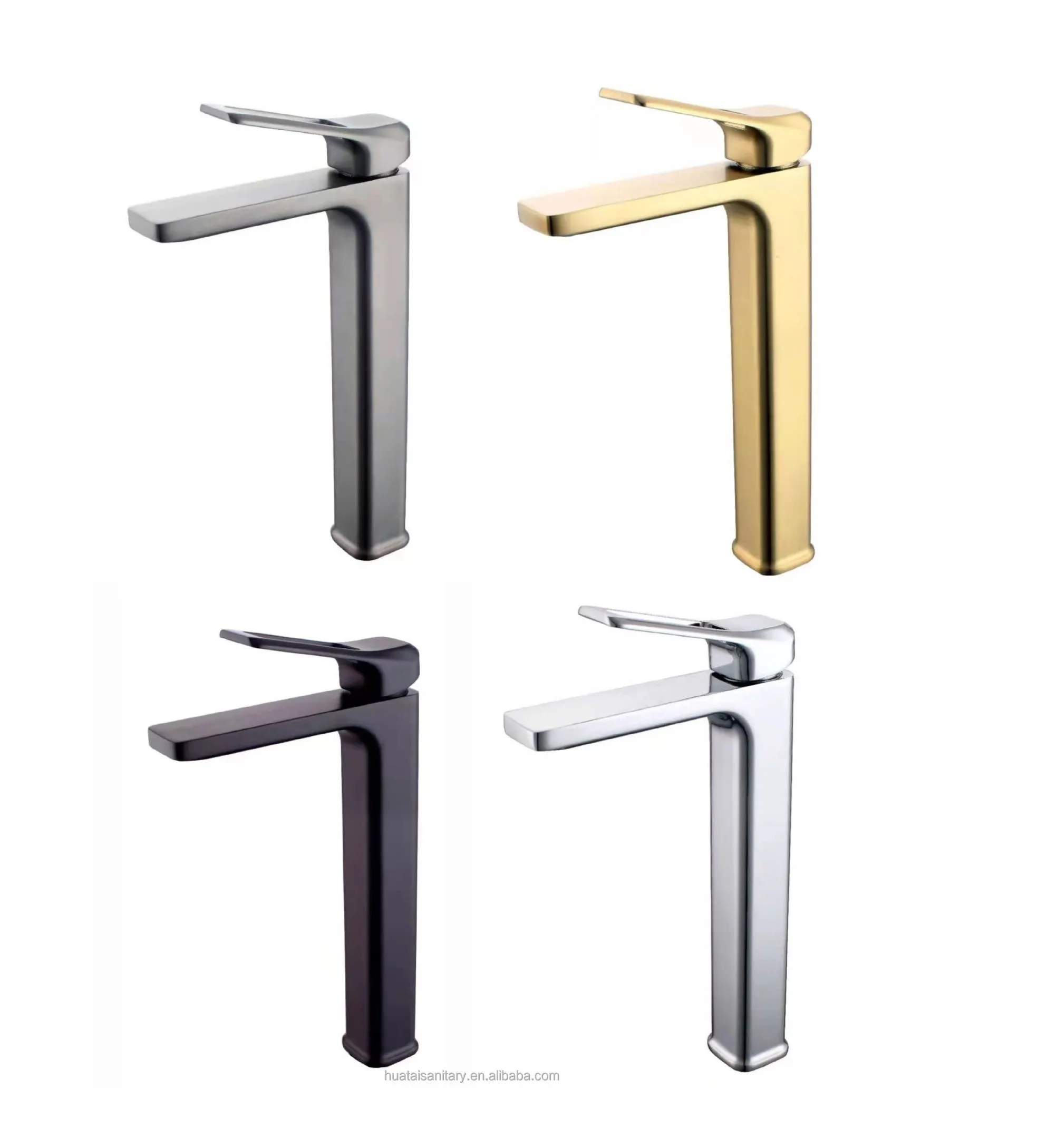 2023 modern cheap price tall black single lever brass wash taps basin mixer bathroom faucet