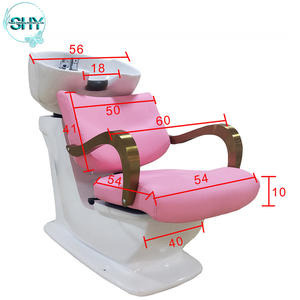 Lit de shampoing bon marché en gros chaise de salon de coiffure bols de shampoing évier et chaises - Product Image 6