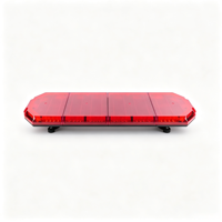 Barre lumineuse de signalisation LED 225W, montage sur toit, boîtier en polycarbonate et alliage d'aluminium, indice de protection IP65, 12-24V, plusieurs couleurs