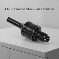Mecanizado CNC de Precisión, Piezas de Torneado CNC de Acero Inoxidable y Aluminio, Componentes Robóticos Anodizados de Alta Precisión, Eje CNC Personalizado