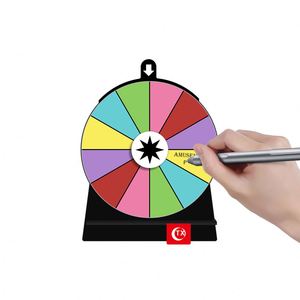 Rueda de premios giratoria de colores borrable a color, Ruleta de la Fortuna Editable, Juego de beber para adultos, para aulas y supermercados - Product Image 3