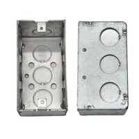Boîte de jonction électrique en acier galvanisé 8650 de 4 po x 2 po, 1 gang, IP65, argentée, soudée, résistante aux intempéries, boîte à interrupteur