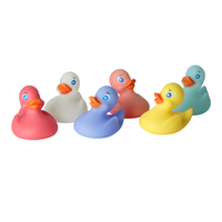 Jouets de bain en PVC jaune classiques personnalisables avec logo, petits canards flottants lestés, cadeau pour enfants de 2 à 7 ans
