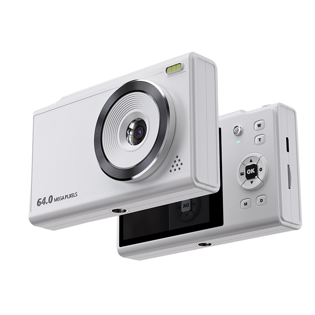 4K HD 1080P Mirrorless Digital Camera 64MP Autofocus Vlogging 2.8 Inch IPS Screen 16x Optical Zoom CCD Photography