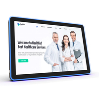 Tablette industrielle murale Nfc Android PC Moniteur à écran tactile de 15.6 pouces Système de réunion Réservation Lecteur de publicité numérique