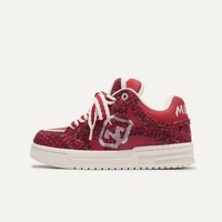Marque personnalisée de luxe fantaisiste Skateboarding Sports décontractés Baskets en caoutchouc à lacets avec design bas Chaussures de skateboarders pour hommes