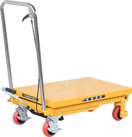 Table élévatrice manuelle JIALITE PT150A 150 kg, plateforme de levage à ciseaux hydraulique, hauteur 720 mm, chariot de manutention métallique pour usine