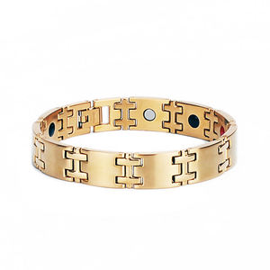 Ameishi <span class=keywords><strong>4</strong></span> en 1 negro de plata de la pulsera de energía 316L de acero inoxidable saludable pulsera para hombre - Product Image 5