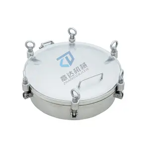 round manway with pressure manhole for tank DN150-800mm Stainless Steel manhole cover