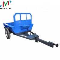 Nouveau modèle de tracteur agricole manuel, remorque de tracteur agricole, mini-tracteur à 2 roues avec remorque à vendre