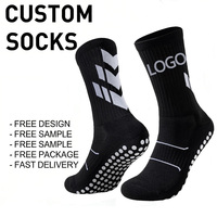 Chaussettes de sport mi-mollet rembourrées, respirantes, chaussettes athlétiques