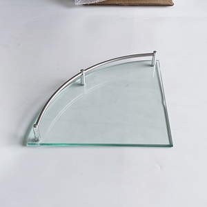 Kệ Góc Kính Cường Lực Phòng Tắm Bằng Thép Không Gỉ Gắn Tường Màu Đen Siêu Trong Suốt <span class=keywords><strong>6</strong></span> Mm 8 Mm 10 Mm - Product Image 3