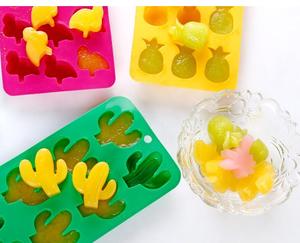 Moldes de Silicona con Temática de Playa de la Serie Tropical HY, Moldes para Cubitos de Hielo con Forma de <span class=keywords><strong>Sol</strong></span>, Estrella, Flor <span class=keywords><strong>y</strong></span> Árbol, Moldes para Hornear Pasteles <span class=keywords><strong>y</strong></span> Chocolate - Product Image 5