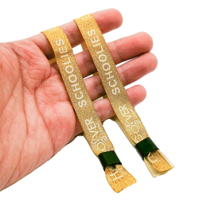 QR Code MHz NFC تتبع RFID أساور معصم سوار معصم من قماش RFID مع إغلاق للاستخدام مرة واحدة - Product Image 6