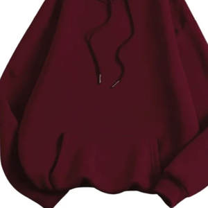 Sweat à capuche décontracté pour homme en gros, couleur unie, épaules tombantes, cordon de serrage, 100% polyester coton tissé, vêtement décontracté, écologique - Product Image 3