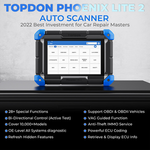 TOPDON Lite2 อุปกรณ์โปรแกรมกุญแจรถยนต์แบบมืออาชีพ ระบบ Odb2 สำหรับรถยนต์ทุกประเภท ปี 2022 - Product Image 2