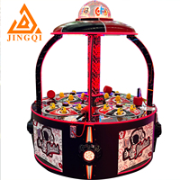 Machine de jeu d'arcade Whack-a-Mole Wow Ouch pour 4 joueurs, à monnayeur, avec tickets de récompense, pour centre de jeux