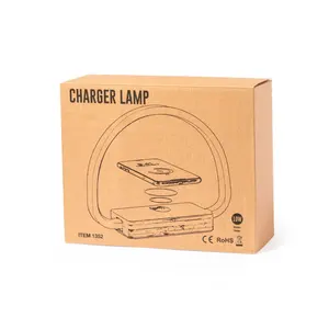 Lampada con Caricatore Wireless in Bambù, Gadget Ecologici - Product Image 3